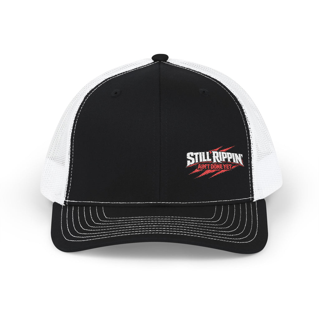 Ain't Done Yet Embroidered Trucker Hat